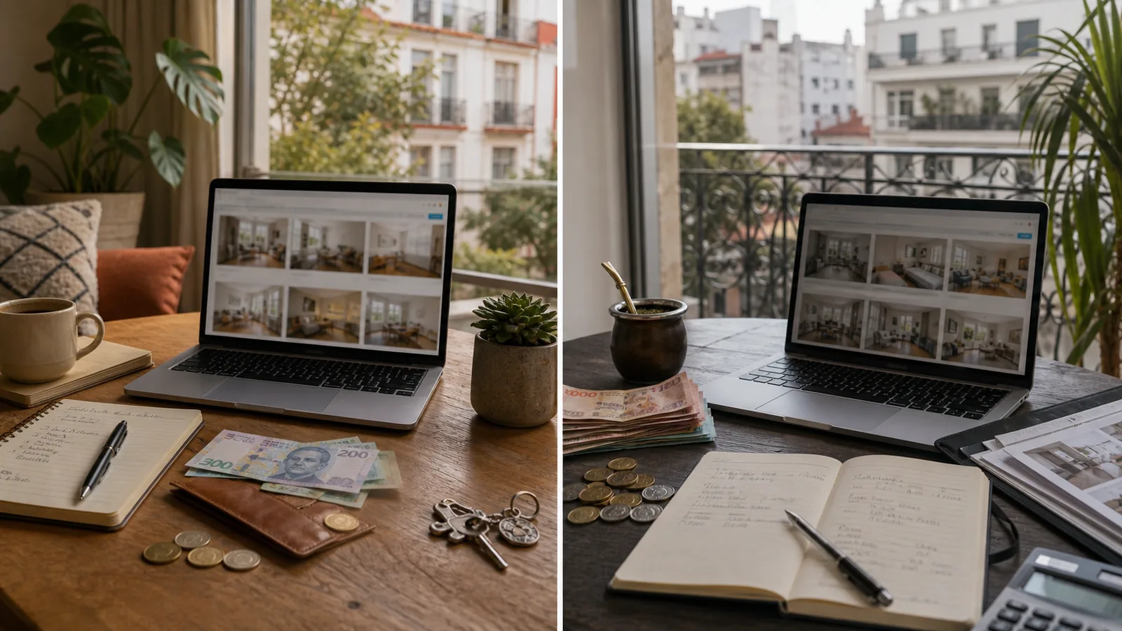 Monthly apartment budget comparison for remote workers choosing between Mexico City and Buenos Aires.