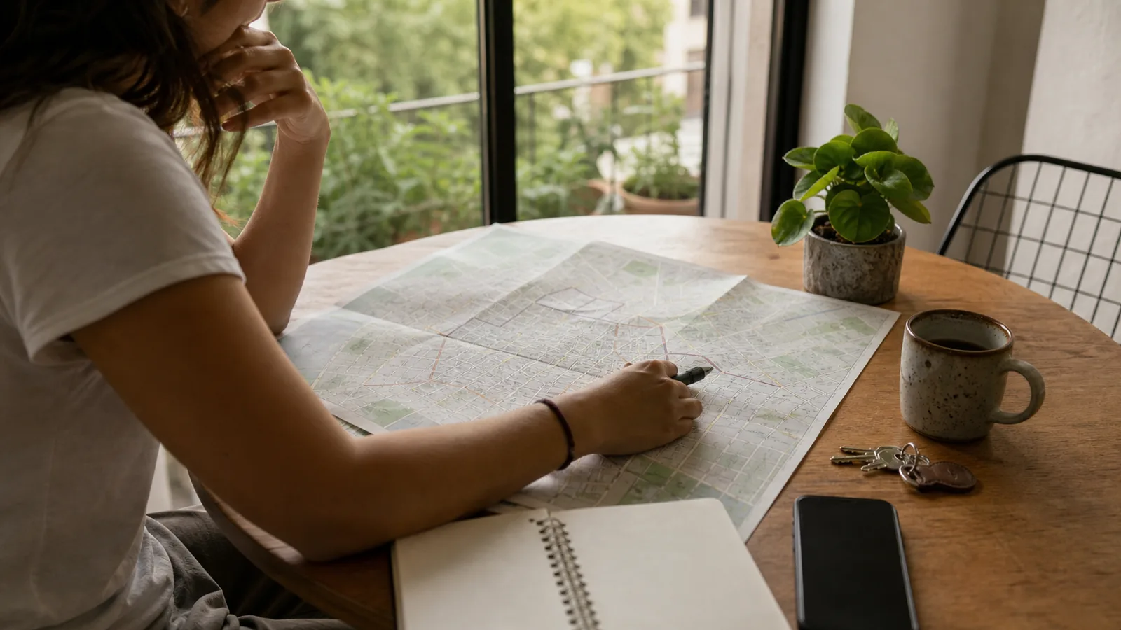 A Mexico City neighborhood map and apartment keys for visitors choosing a monthly base more deliberately.