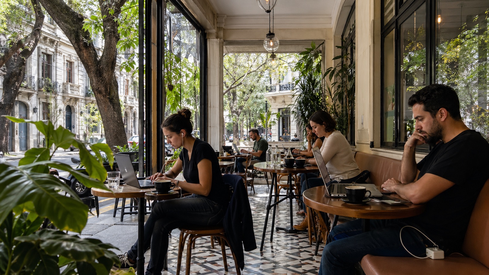 Para mesa larga y Wi‑Fi serio, revisa nuestra lista de cafés.