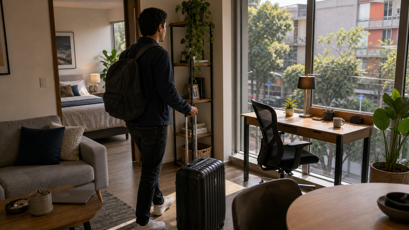 Checklist de departamento amueblado en Roma Norte para trabajo remoto