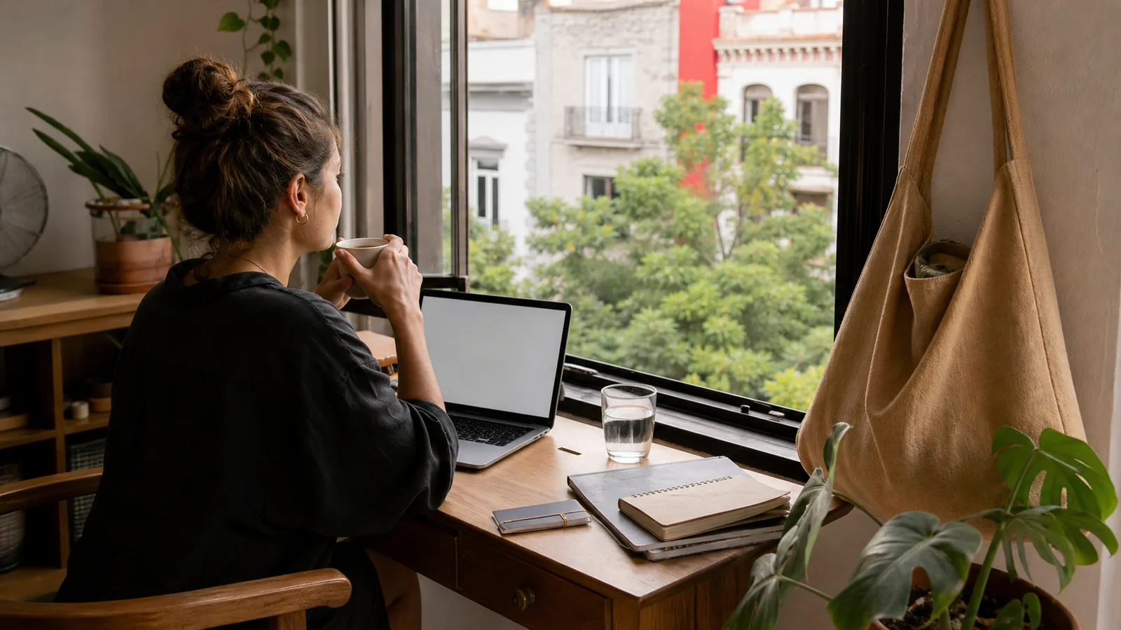 A calm remote-work apartment setup in Roma Norte for visitors thinking beyond listing photos and daily convenience.