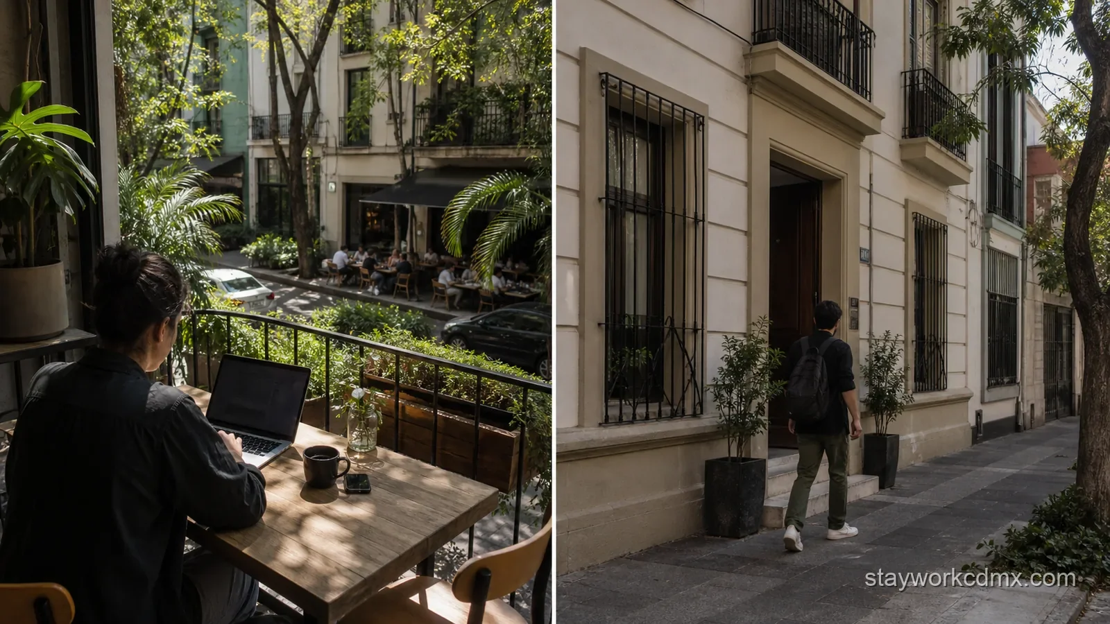 A first-time remote worker comparing a social Roma Norte monthly stay with a quieter central apartment month in San Rafael, Mexico City.