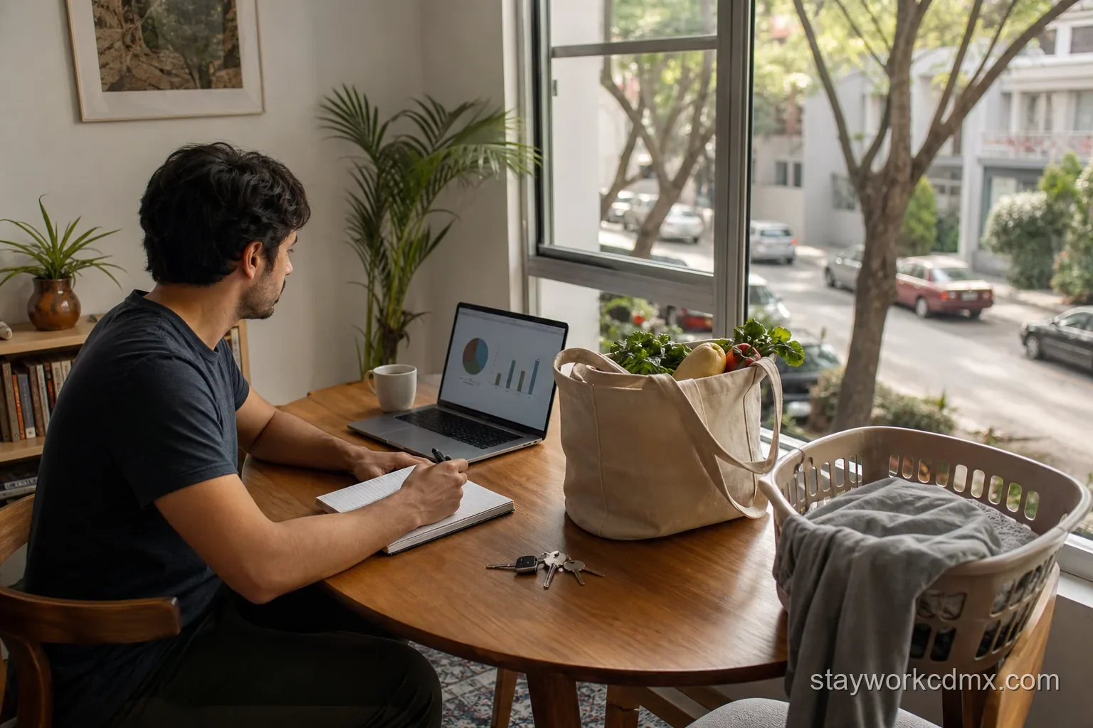 Monthly renter weighing San Rafael apartment value through work setup, groceries, laundry, and a quiet daily routine in Mexico City.